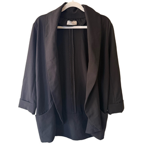 Love & Liberty Black Blazer Modern Classic Suit Jacket Women’s M Office